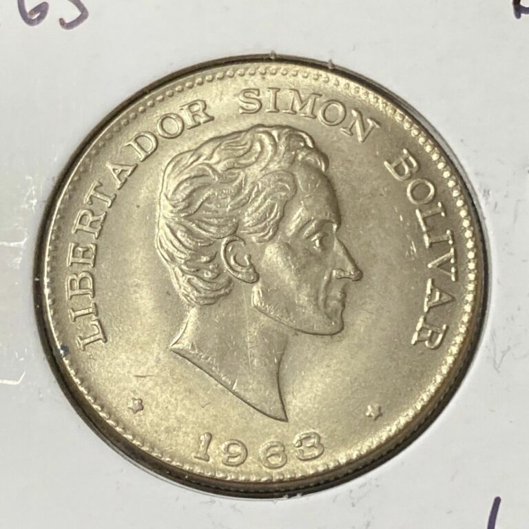 Read more about the article World Coins Columbia 1963 50 Centavos Simon Bolivar BU Condition