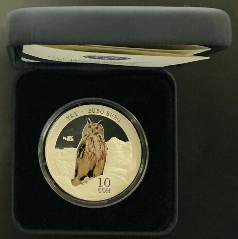 Read more about the article Kyrgyzstan Silver Coin 10 Som 2014 Yky Bubo Bubo +Certifikate+Box