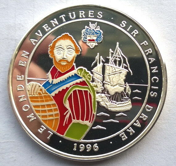 Read more about the article Benin 1996 Discover 1000 Francs 1oz Colour Silver Coin Proof