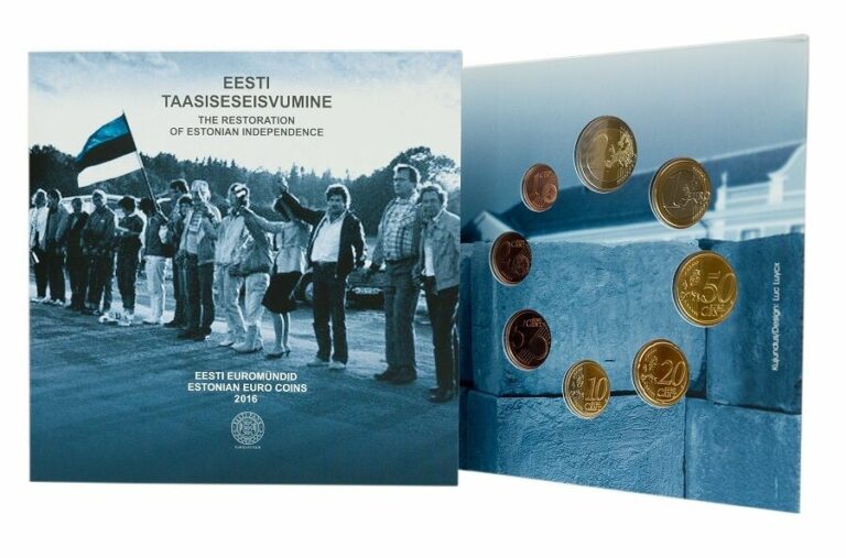 Read more about the article Official SET of ESTONIA Euro coins 2016 in special folder BU uncirculated