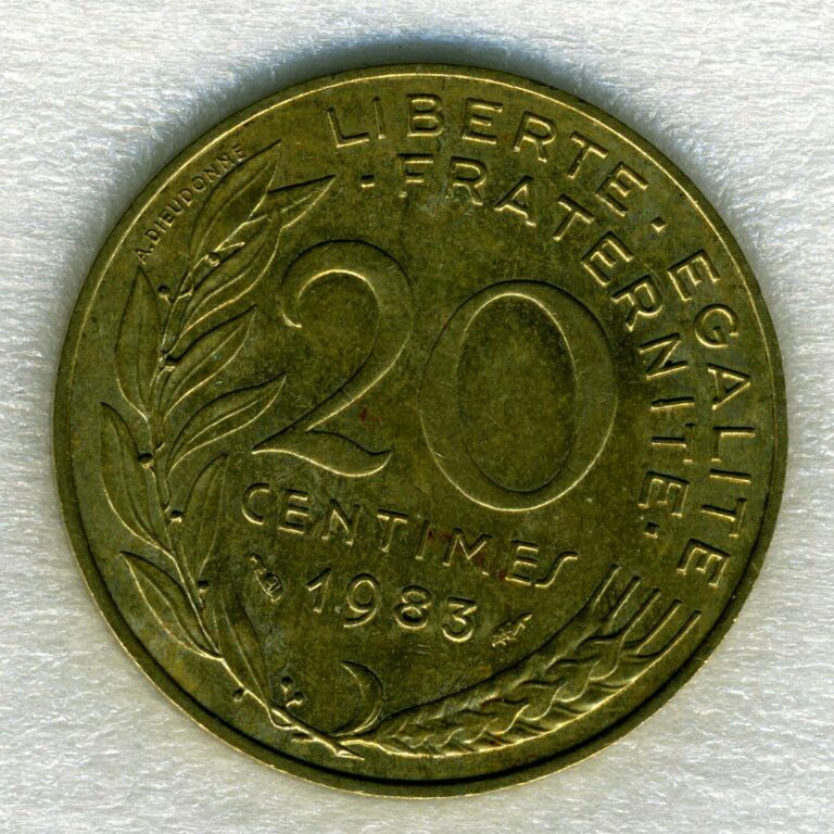 Read more about the article France 20 Centimes 1983 – Coin – .99c flat shipping