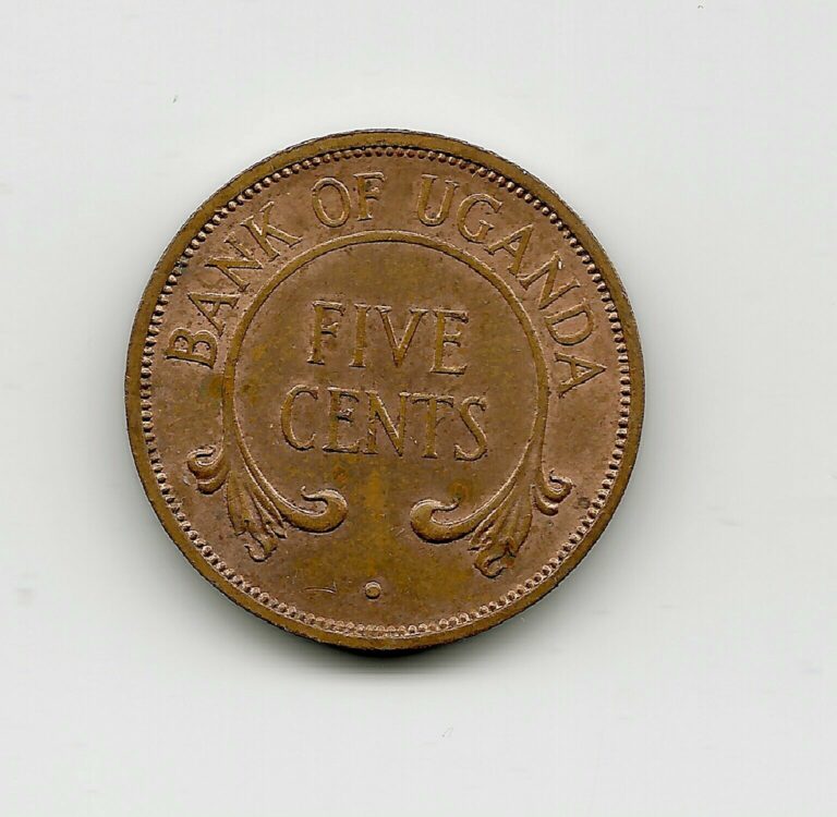 Read more about the article World Coins – Uganda 5 Cents 1966 Coin KM# 1