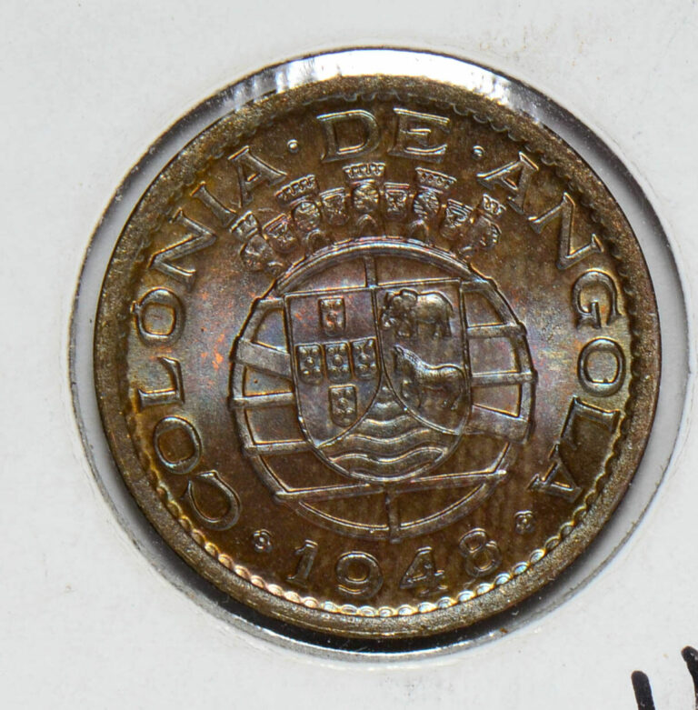 Read more about the article Angola 1948  20 Centavos  portuguese beautiful toning A0072 combine shipping