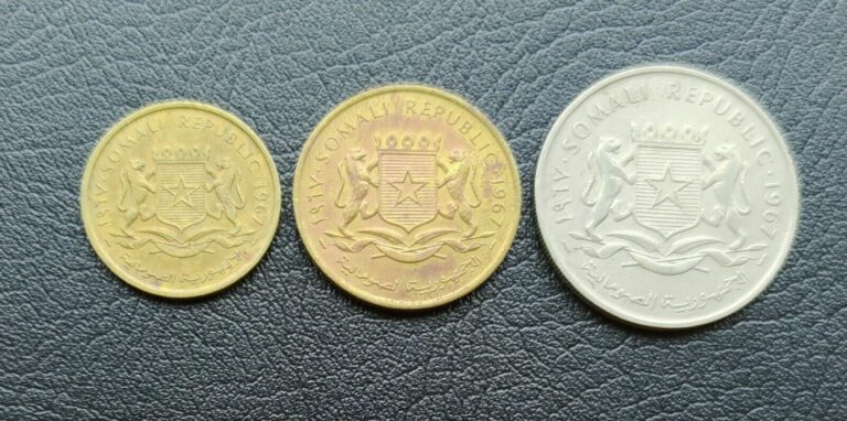 Read more about the article SOMALIA 5-10 CENTESIMI and 1 SCELLINO 1967 LOT 3 COINS