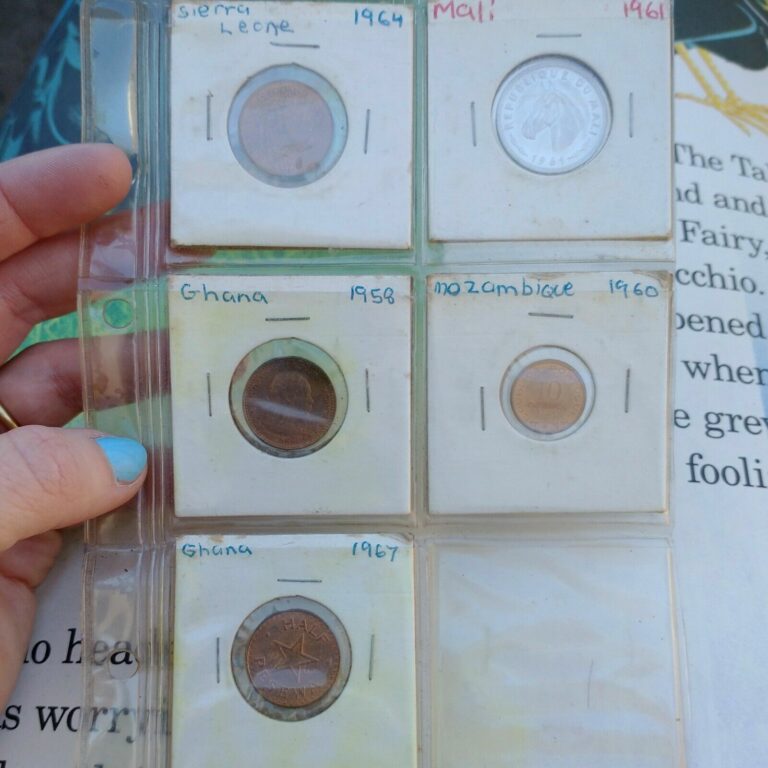 Read more about the article Coin Lot 50s and 60s from the African Continent Vtg Sierra Mali Ghana Mozambique