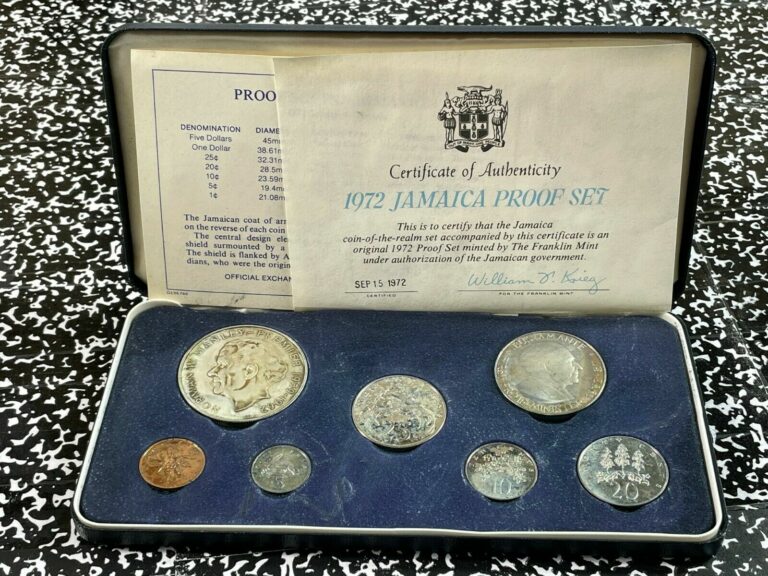 Read more about the article 1972 Jamaica Proof Set Lot#B979 Including Silver!