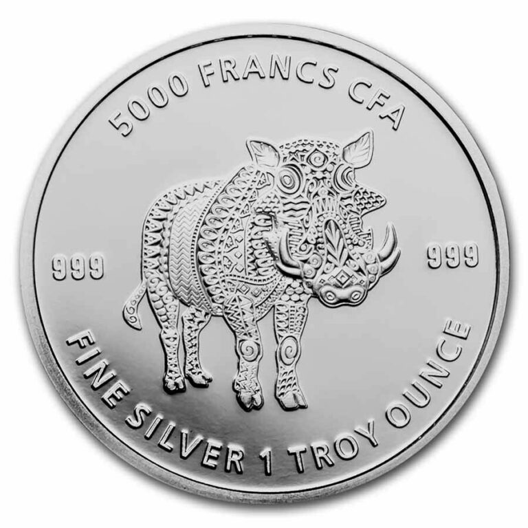 Read more about the article 2021 Republic of Chad 1 oz Silver Mandala Warthog BU – SKU#238549