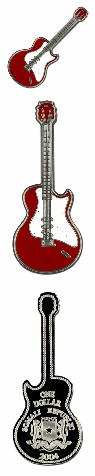 Read more about the article Somalia Legal Tender Les Paul Guitar Coin 2004