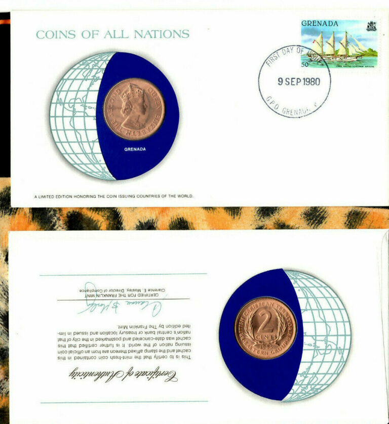 Read more about the article Coins of All Nations East Caribbean States Grenada 2 Cents 1965 KM# 2 AUNC*