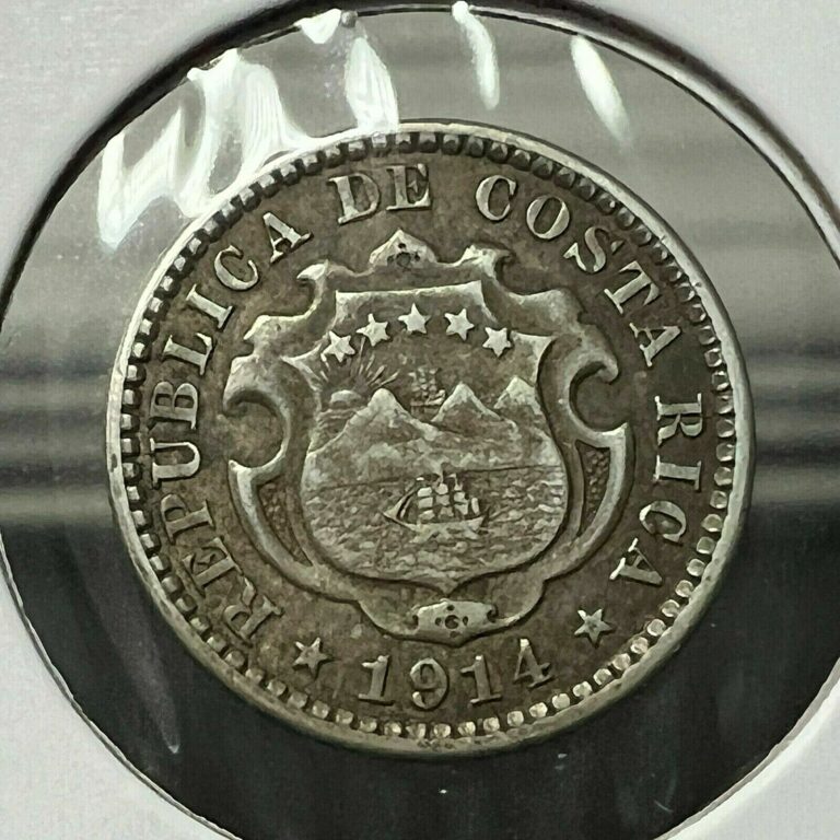 Read more about the article 1914 COSTA RICA SILVER 10 CENTAVOS  SCARCE COIN