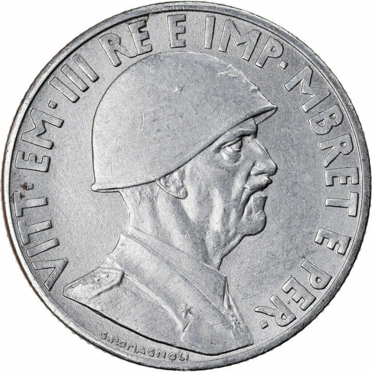 Read more about the article [#903403] Coin  Albania  Vittorio Emanuele III  Lek  1939  Rome  AU(50-53)