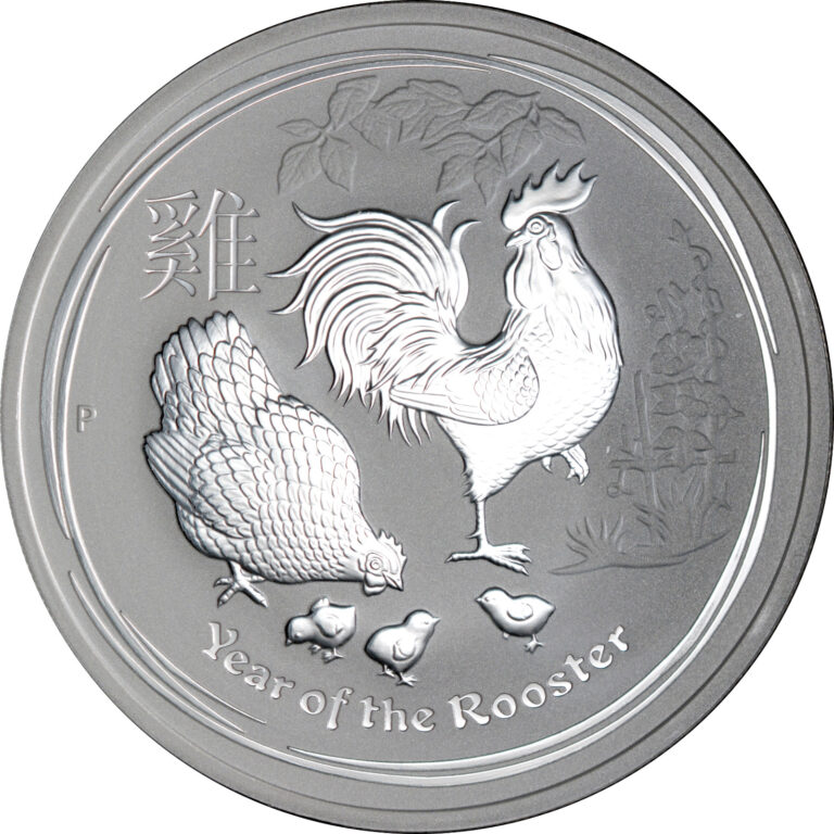 Read more about the article Australia 1 oz Silver 2017 Lunar Series 2 Year of the Rooster BU in Capsule