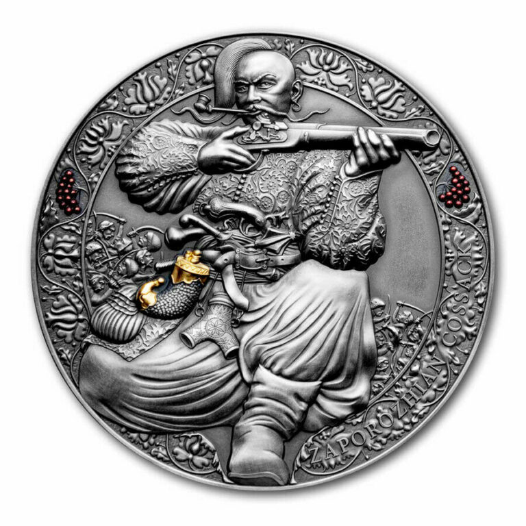 Read more about the article 2021 Cameroon 3 oz Silver Legendary Warriors: Cossak – SKU#243792