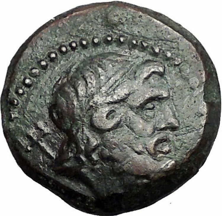 Read more about the article THESSALONICA in MACEDONIA 187BC Poseidon Trident Galley RARE Greek Coin i55675