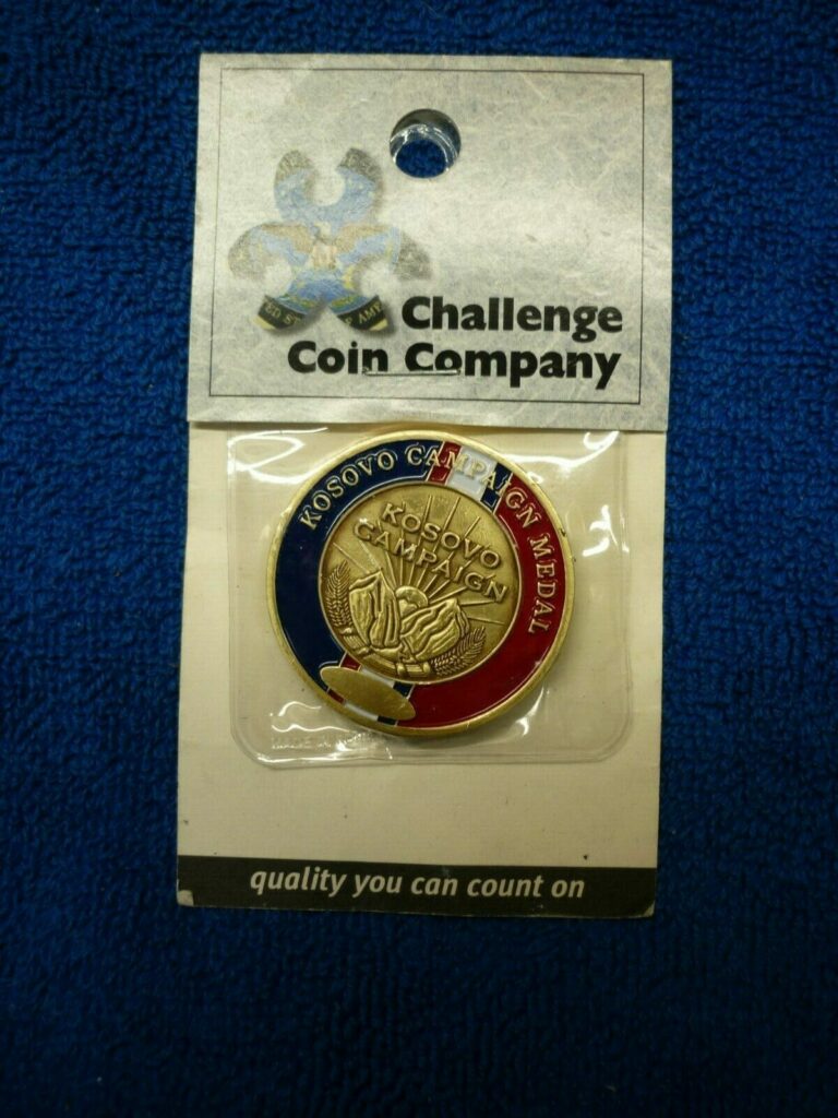 Read more about the article COMMEMORATIVE CHALLENGE COIN KOSOVO CAMPAIGN MEDAL IN DEFENSE OF HUMANITY