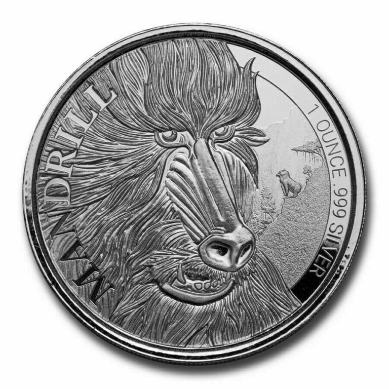 Read more about the article 2020 Cameroon 1 oz Silver Mandrill BU – SKU#220176