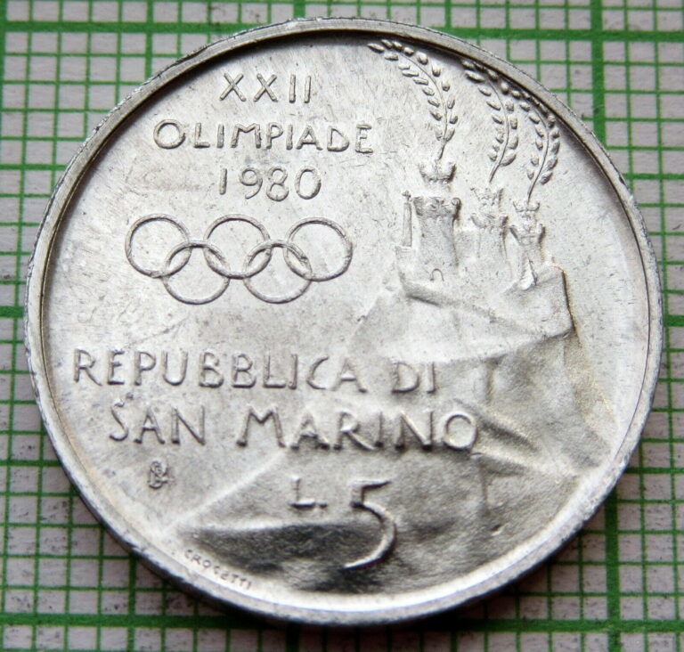 Read more about the article SAN MARINO 1980 5 LIRE  RUNNING – MOSCOW OLYMPICS ALUMINIUM UNC