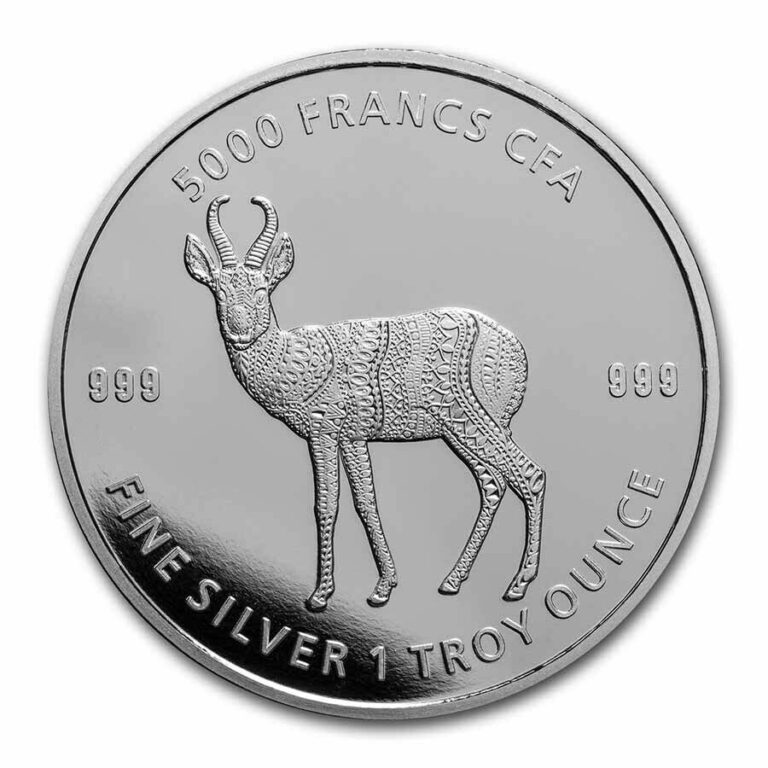 Read more about the article 2021 Republic of Chad 1 oz Silver Mandala Antelope BU – SKU#233677