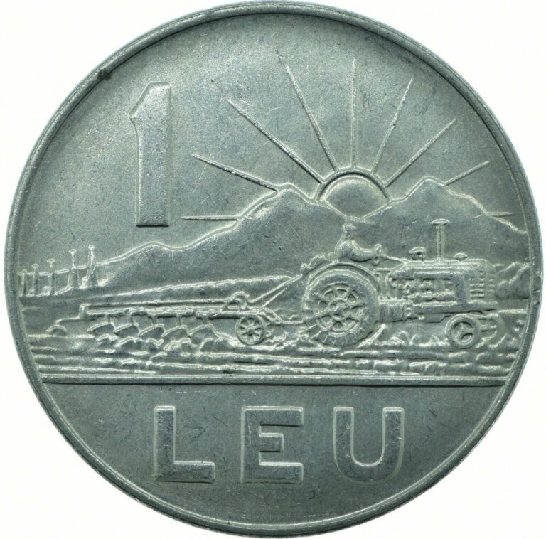 Read more about the article Socialist Romania  1 LEU   1966 UNC Bucharest  #WT22944