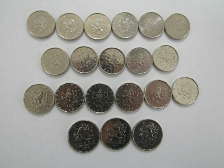 Read more about the article Lot of 20 Different Czech Republic Coins – 1993 to 2013 – Circulated