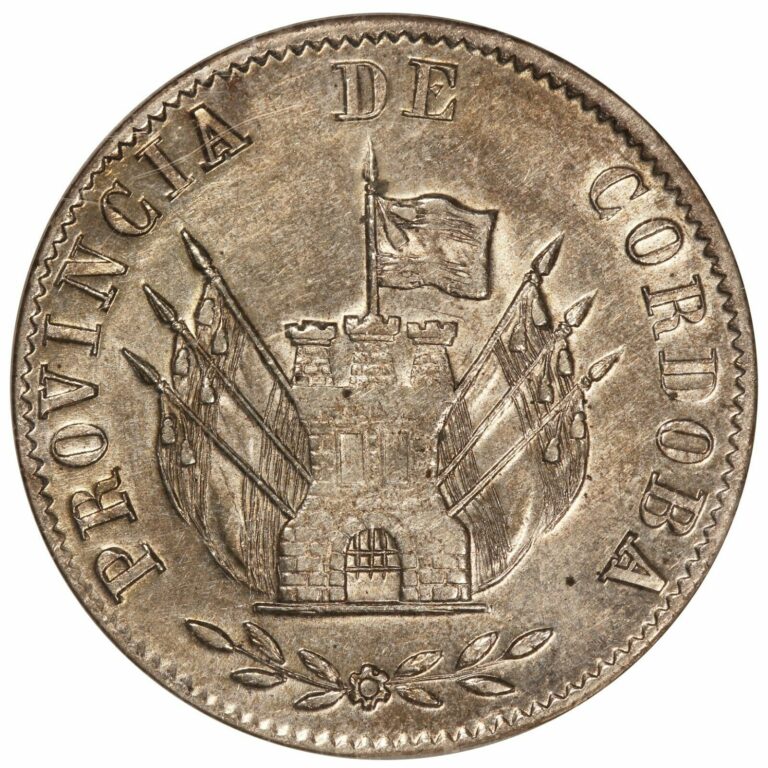 Read more about the article 1852 Argentina Cordoba 8 Reales Silver Coin – NGC MS 62 – KM# 32