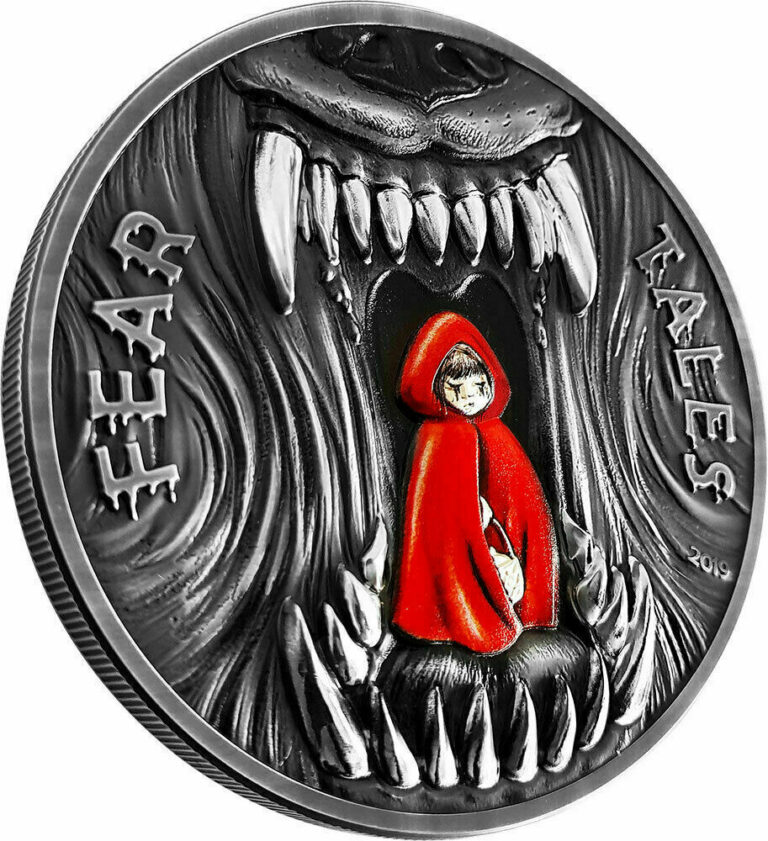 Read more about the article 2019 Palau Fear Tales LITTLE RED RIDING HOOD 2oz .999 SIlver Antiqued Coin