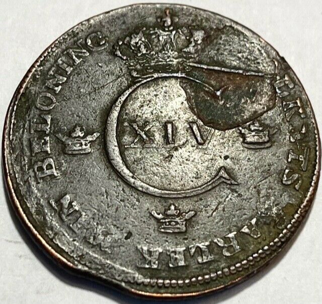 Read more about the article SWEDEN – Carl XIV Johan – One Skilling 1819 – Mint Error – Planchet Delamination