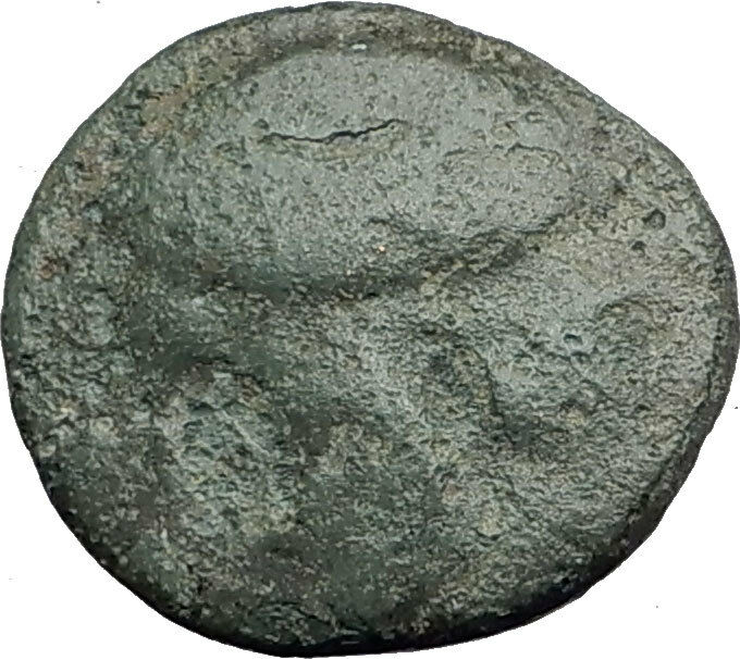 Read more about the article KASSANDER Macedonia King RARE R1  CHALKIDIAN HELMET Spearhead Greek Coin i62824