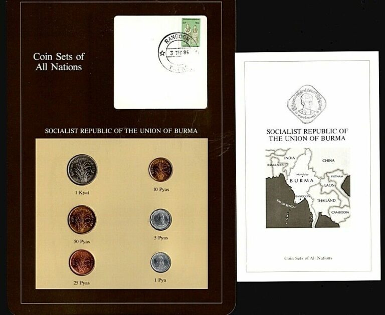 Read more about the article Coin Sets of All Nations Burma 6 Coins The Franklin Mint UNC