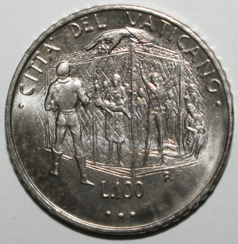 Read more about the article Vatican City 100 Lire Coin 1995 R XVII KM# 265 Pope John Paul II One Hundred