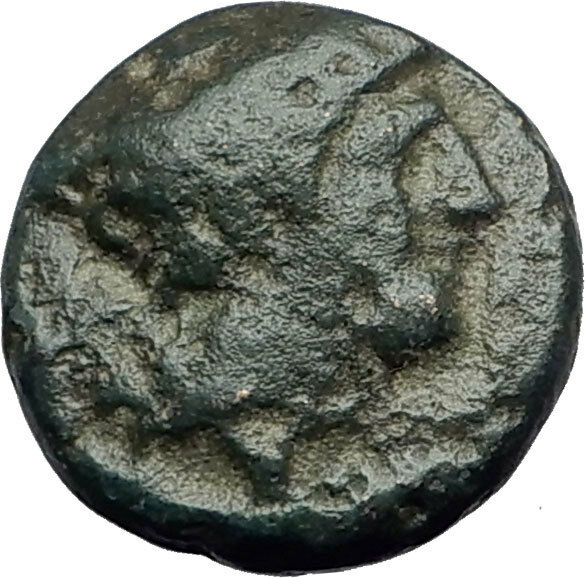 Read more about the article TRAGILOS in MACEDONIA 400BC Hermes Rose Authentic Ancient Greek Coin i62873