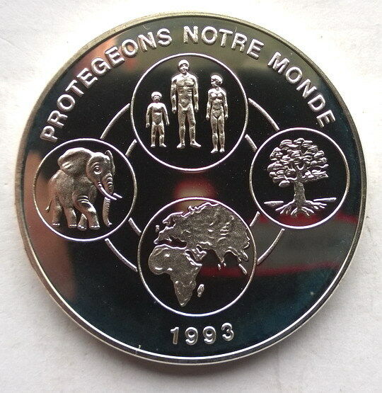 Read more about the article Benin 1993 Protection of Nature 1000 Francs Silver Coin Proof