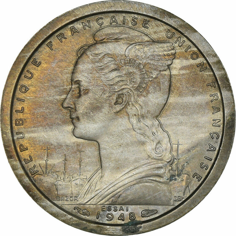 Read more about the article [#909615] Coin  Togo  Franc  1948  Paris  MS  Copper-nickel  Lecompte:18