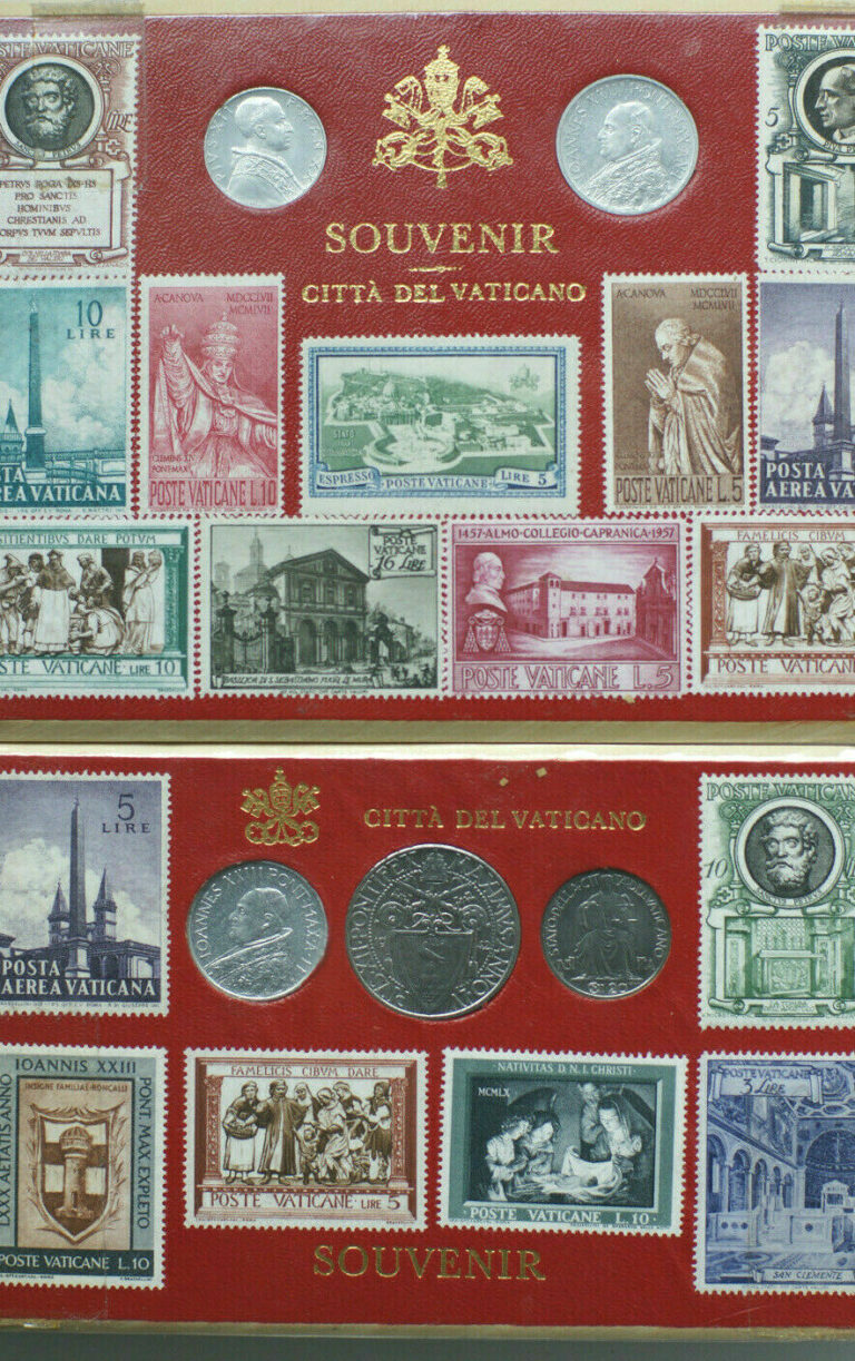 Read more about the article Vatican City – Souvenir Pack – Coins and Stamps – Circa 1960
