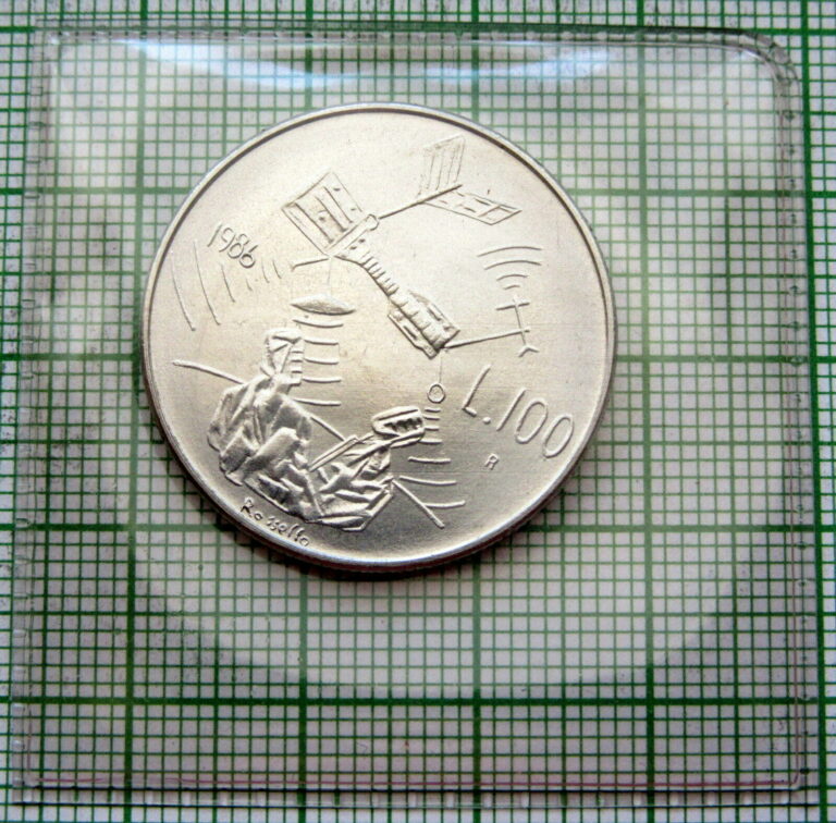 Read more about the article SAN MARINO 1986 100 LIRE  SPACESHIP  UNC SEALED IN PLASTIC