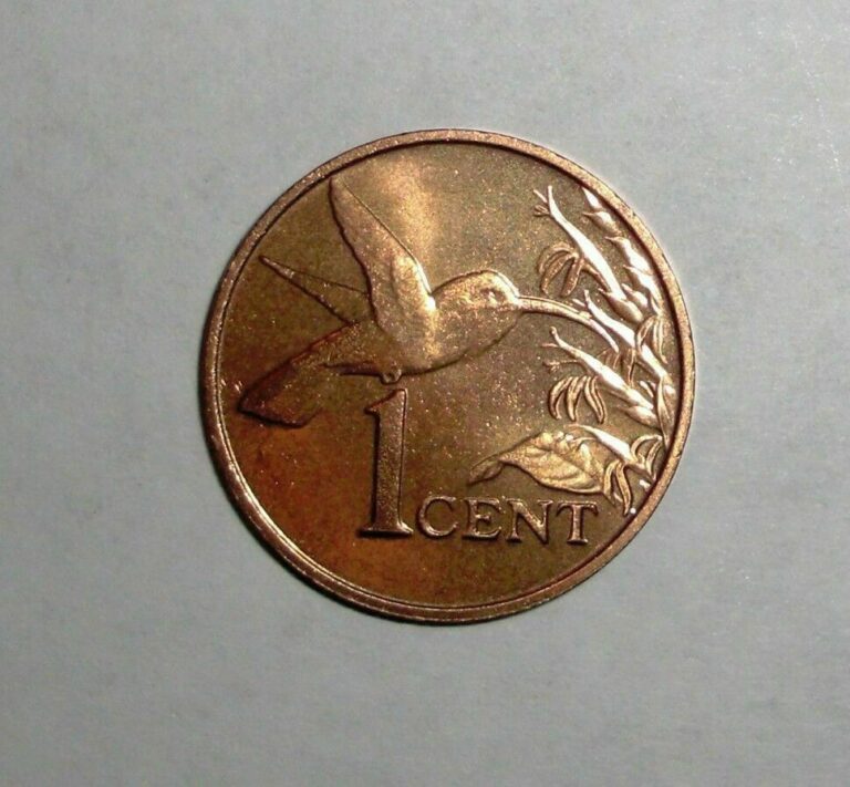 Read more about the article 1999 Trinidad and Tobago 1 cent  Hummingbird  animal wildlife coin