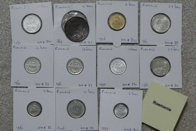 Read more about the article ROMANIA OLD COINS LOT MOSTLY HIGH GRADE B41 CM4-6