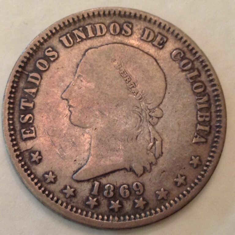 Read more about the article – 1869 Colombia Five 5 Decimos