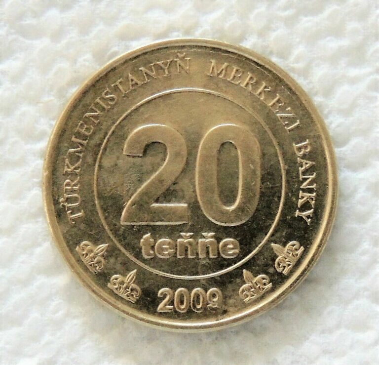 Read more about the article Turkmenistan 20 Tenge  Tenne Coin  2009 Good Condition