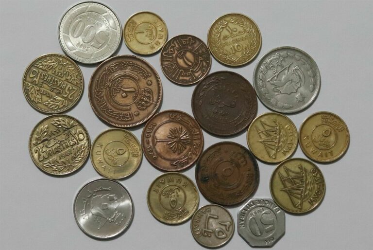 Read more about the article KUWAIT + LEBANON and IRAQ OLD COINS LOT B41 ZR31