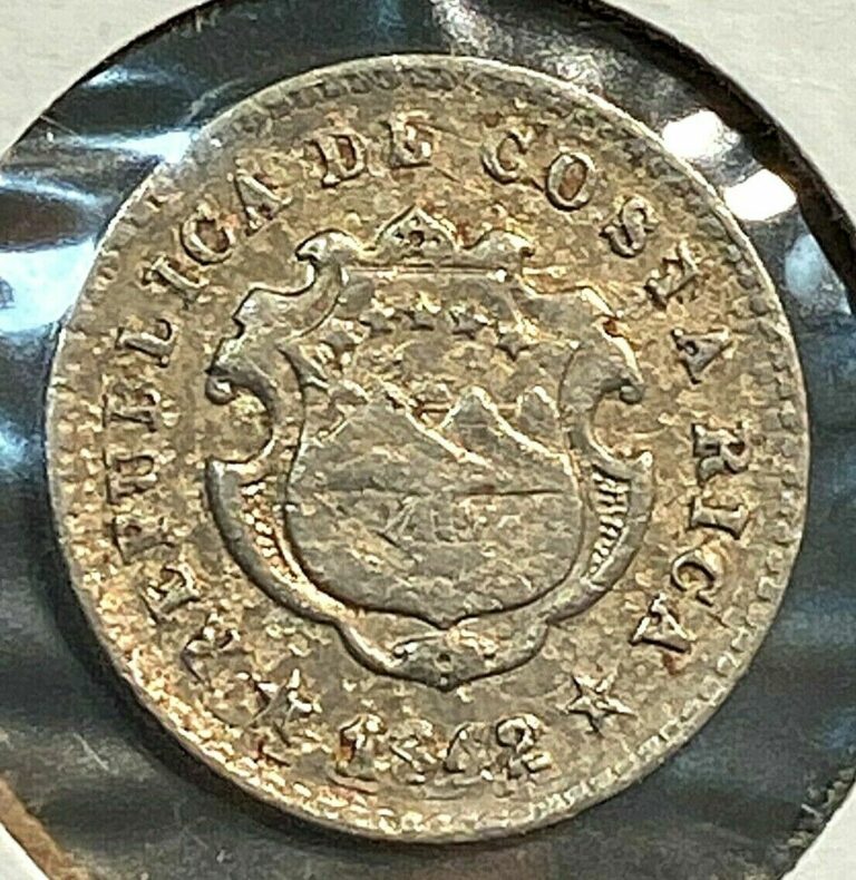Read more about the article 1942 Costa Rica 5 Centavos Nice Original AU Blundered Die CHN