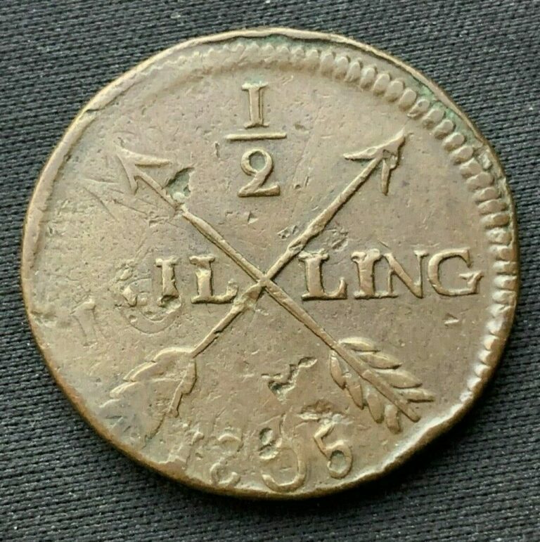 Read more about the article 1805 Sweden 1/2 Skilling Coin     World Coin Copper   #C483
