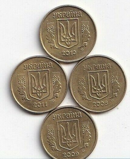 Read more about the article 4 DIFFERENT 10 KOPIJOK COINS from UKRAINE (2008  2009  2010 and 2011)