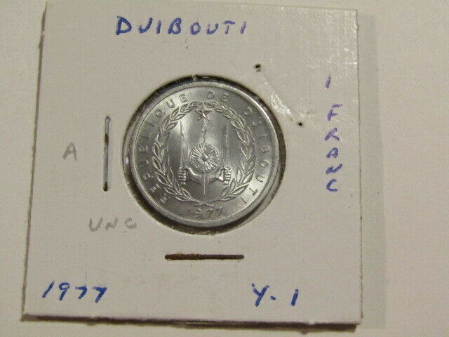 Read more about the article Djibouti 1977 1 Franc unc Coin