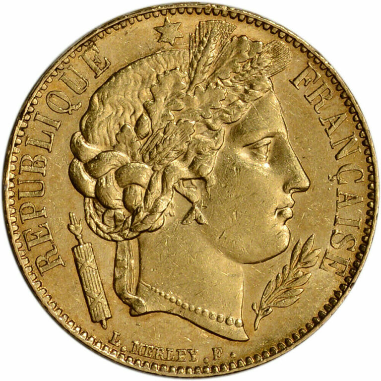 Read more about the article France Gold 20 Francs (.1867 oz) – Ceres – XF/AU – Random Date