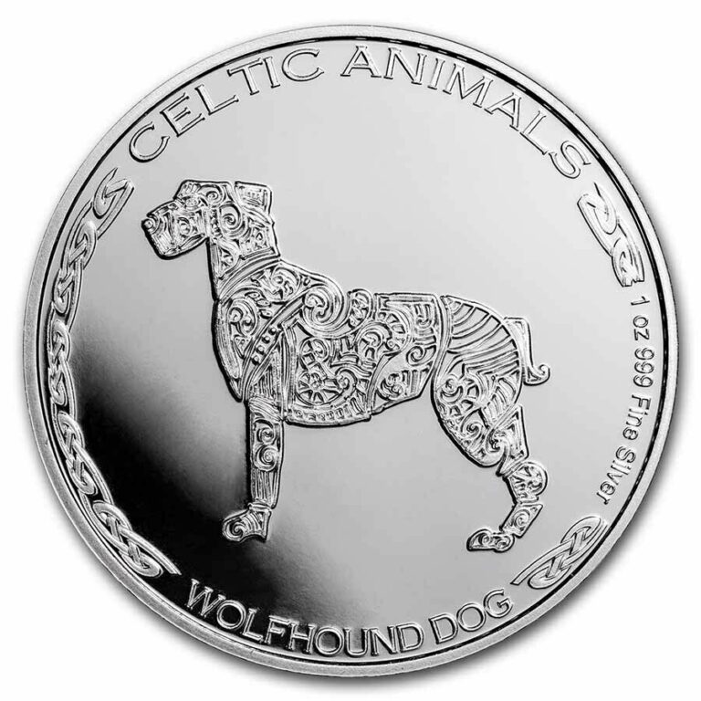 Read more about the article 2022 Republic of Chad 1 oz Silver Celtic Animals-Wolfhound Dog BU – SKU#245084