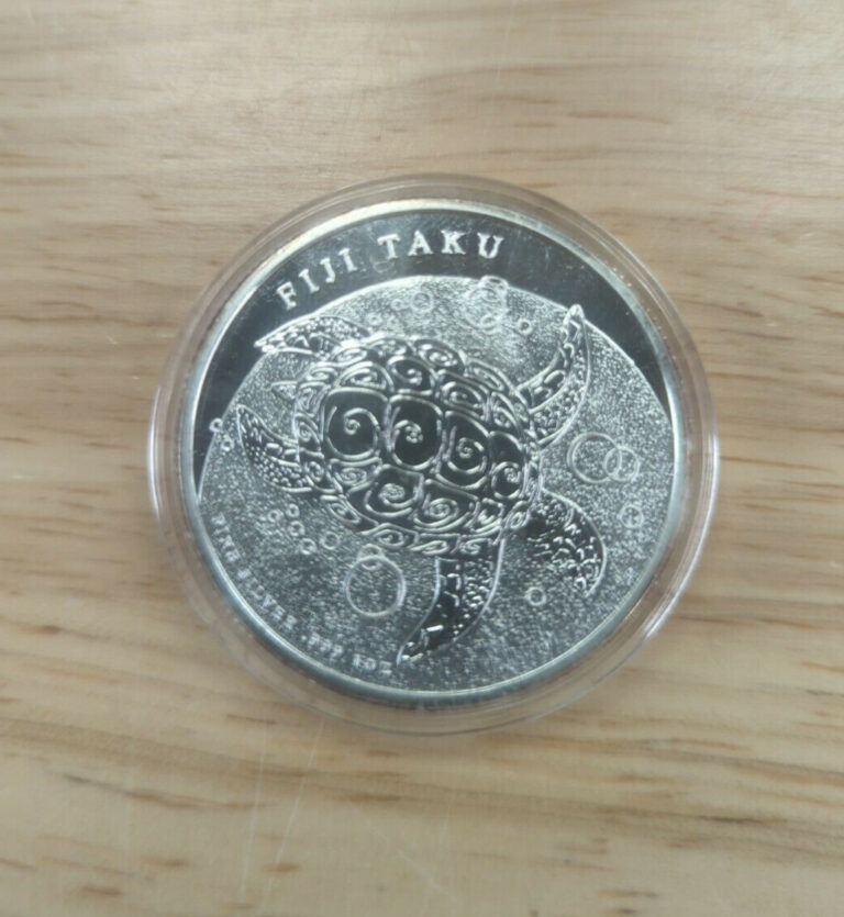 Read more about the article 2013 FIJI TAKU TURTLE 1 OUNCE .999 FINE SILVER TWO DOLLAR COIN