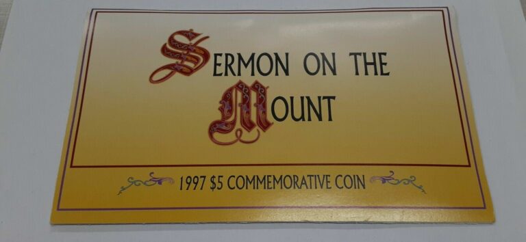 Read more about the article 1997 Marshall Islands $5 Coin “Sermon on the Mount” Commem in Pres. Folder