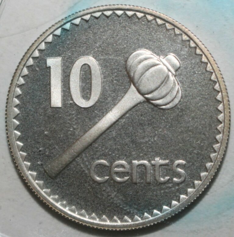 Read more about the article RARE! Fijian Ten Cents Coin 1976 KM# 30a Fiji UNC .925 Sterling Silver Proof 10