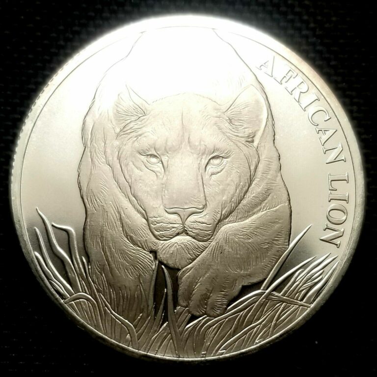 Read more about the article 2017 Republique Du Tchad (Chad) African Lion 1 Oz .999 Silver w/COA No Box